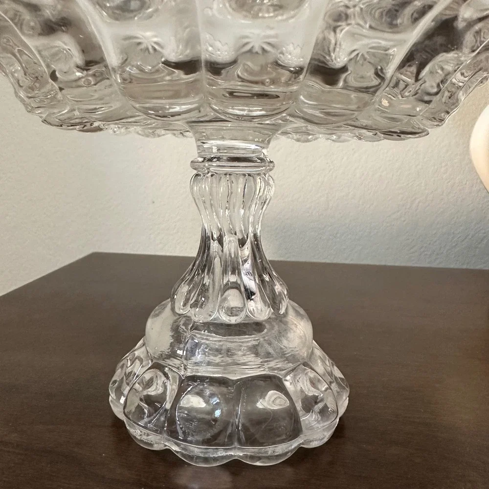 c1880's Huge EAPG Priscilla by Dalzell, Gillmore and‎ Leighton Glass Centerpiece